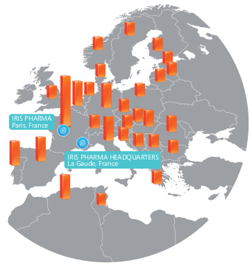 European repartition of the clinical sites